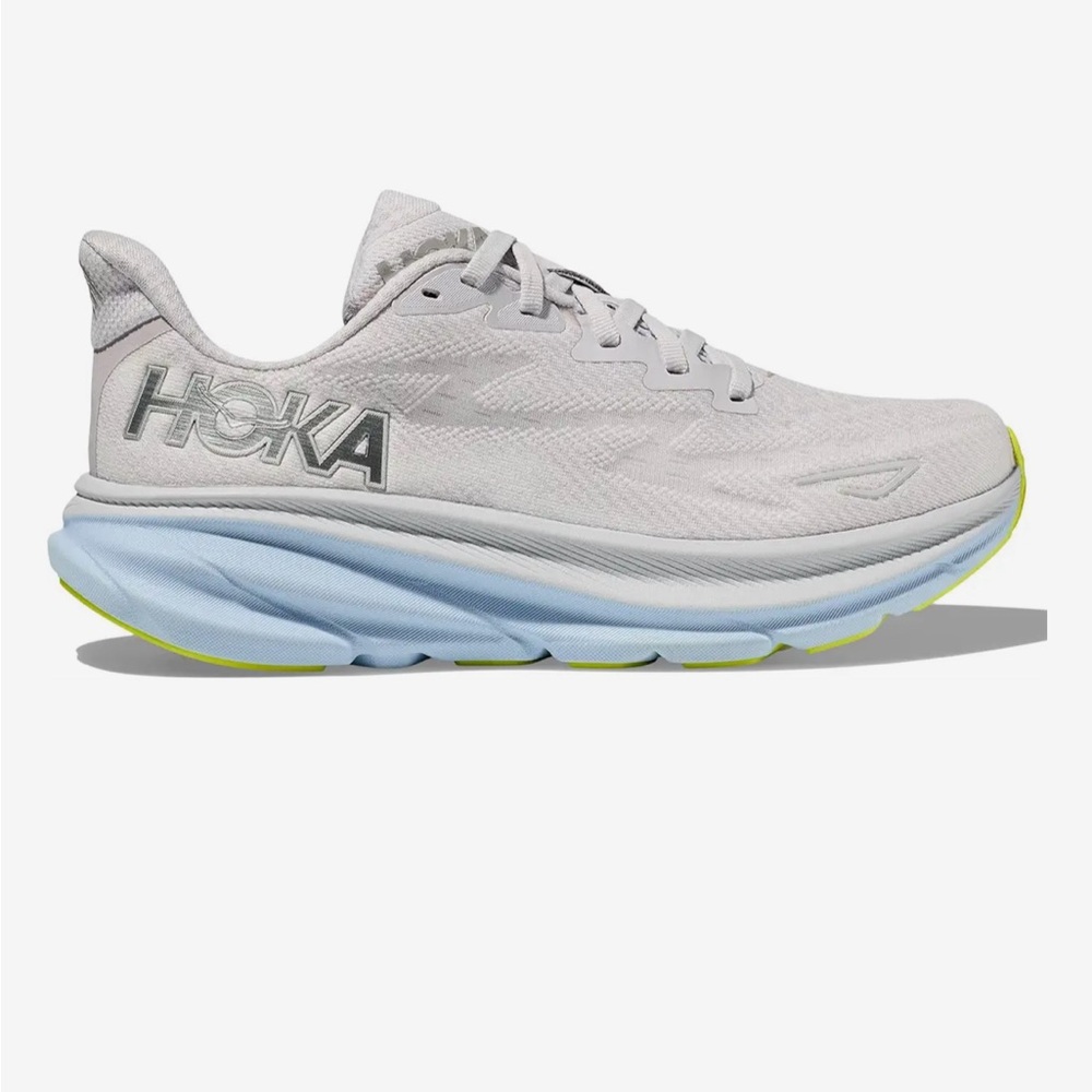 Hokas- Clifton 9- gray & blue